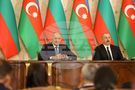 Азербайджан - България - президенти - съвместна пресконференция