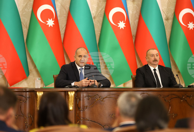 Азербайджан - България - президенти - съвместна пресконференция