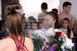 Валентина Георгиева - официално посрещане