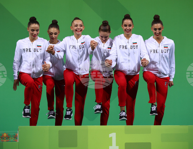 Световно първенство по художествена гимнастика - ансамбъл - награждаване