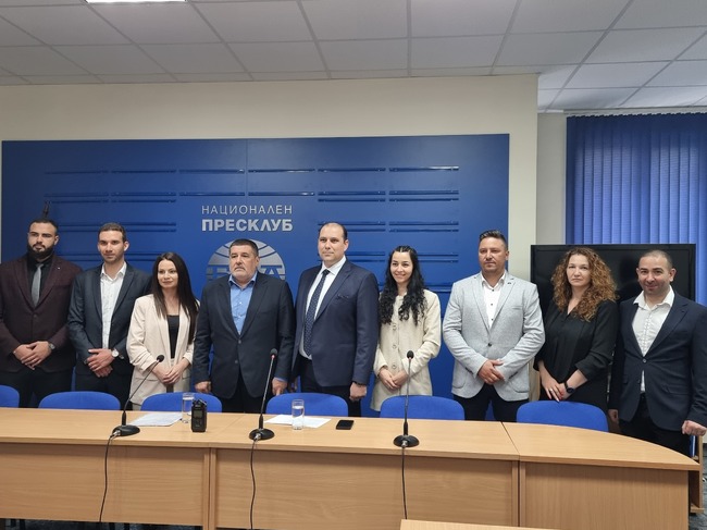 Пресконференция на коалиция ГЕРБ - СДС за представяне на кандидатската листа в Плевен
