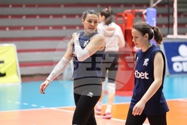 Волейбол - женски национален отбор - тренировка