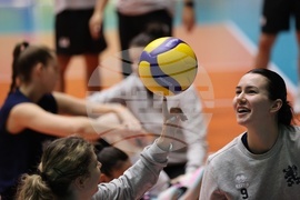 Волейбол - женски национален отбор - тренировка