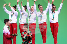 Световно първенство по художествена гимнастика - ансамбли - награждаване