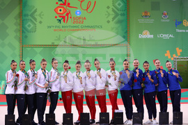 Световно първенство по художествена гимнастика - ансамбли - награждаване