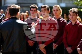 Паметник на Св. Св. Кирил и Методий - гимназия - патронен празник