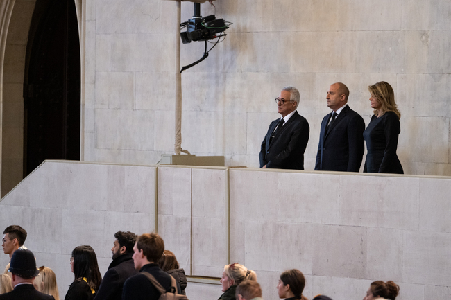 Великобритания - Румен Радев - кралица Елизабет II - траурна церемония