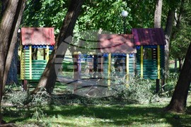 Гоце Делчев - парк - разчистване - буря