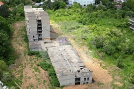 Горна баня - изглед с дрон над терена определен за национална детска болница