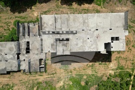 Горна баня - изглед с дрон над терена определен за национална детска болница