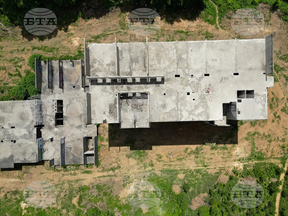 Горна баня - изглед с дрон над терена определен за национална детска болница