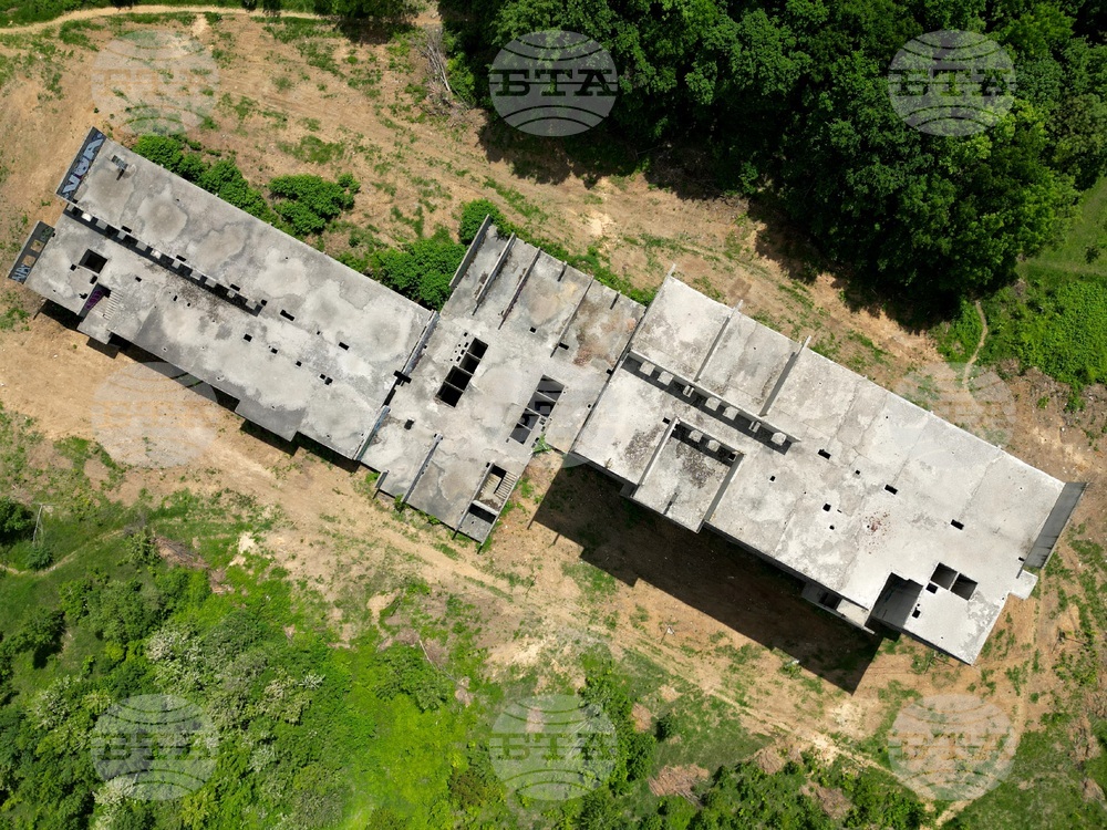 Горна баня - изглед с дрон над терена определен за национална детска болница