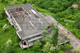 Горна баня - изглед с дрон над терена определен за национална детска болница