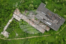 Горна баня - изглед с дрон над терена определен за национална детска болница