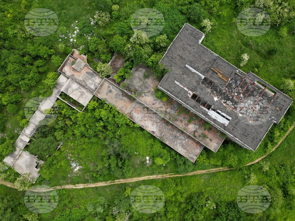 Горна баня - изглед с дрон над терена определен за национална детска болница