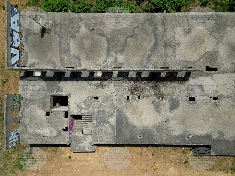 Горна баня - изглед с дрон над терена определен за национална детска болница