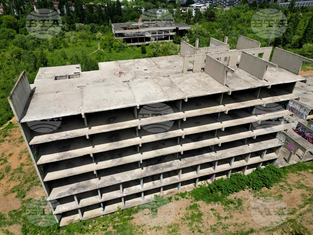 Горна баня - изглед с дрон над терена определен за национална детска болница