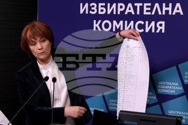 Централна избирателна комисия - бюлетини - представяне - Росица Матева