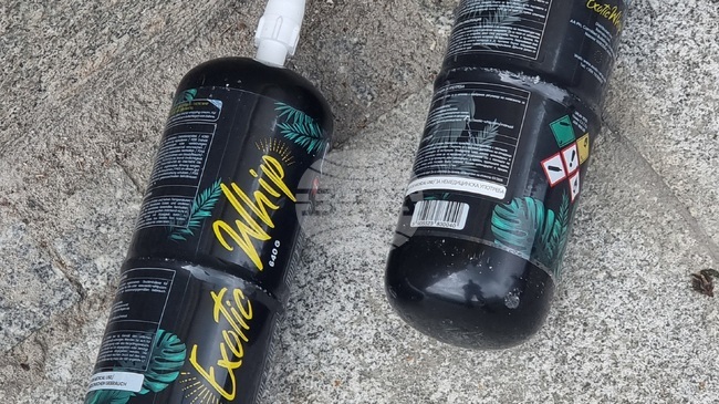 Полицията във Видин иззе флакони с райски газ, 18-годишен е задържан