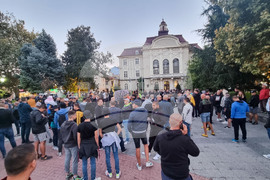 Пловдив - фенове на Ботев Пловдив - протест