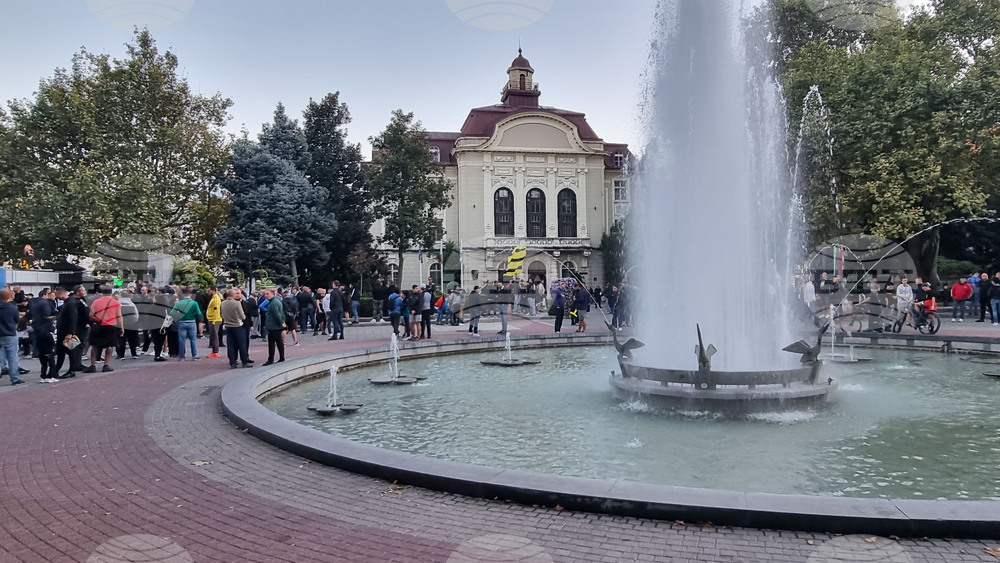 Пловдив - фенове на Ботев Пловдив - протест