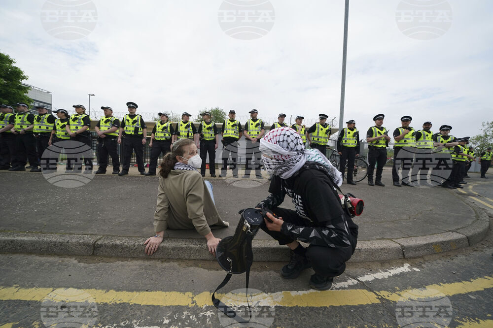 Пропалестински активисти организираха протест пред фабрика за аерокосмическа отбрана в Шотландия