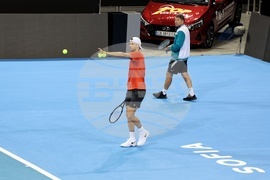 Григор Димитров - тренировка - Sofia Open 2022