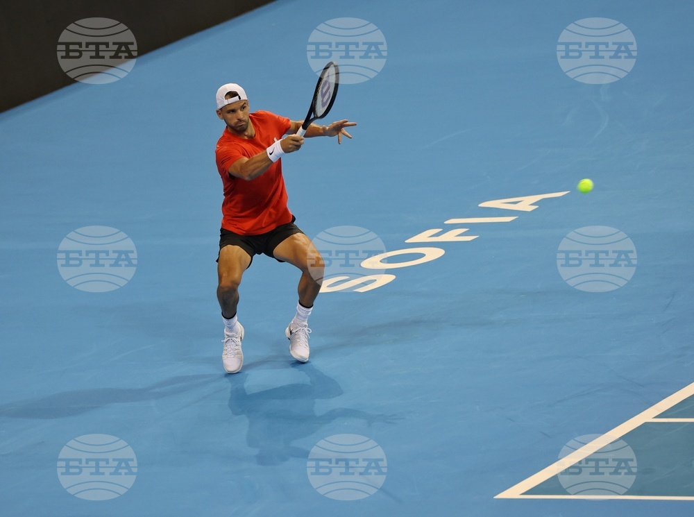 Григор Димитров - тренировка - Sofia Open 2022