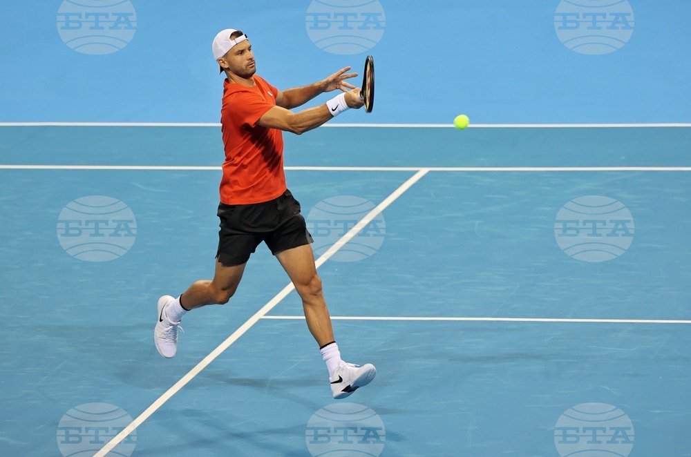 Григор Димитров - тренировка - Sofia Open 2022