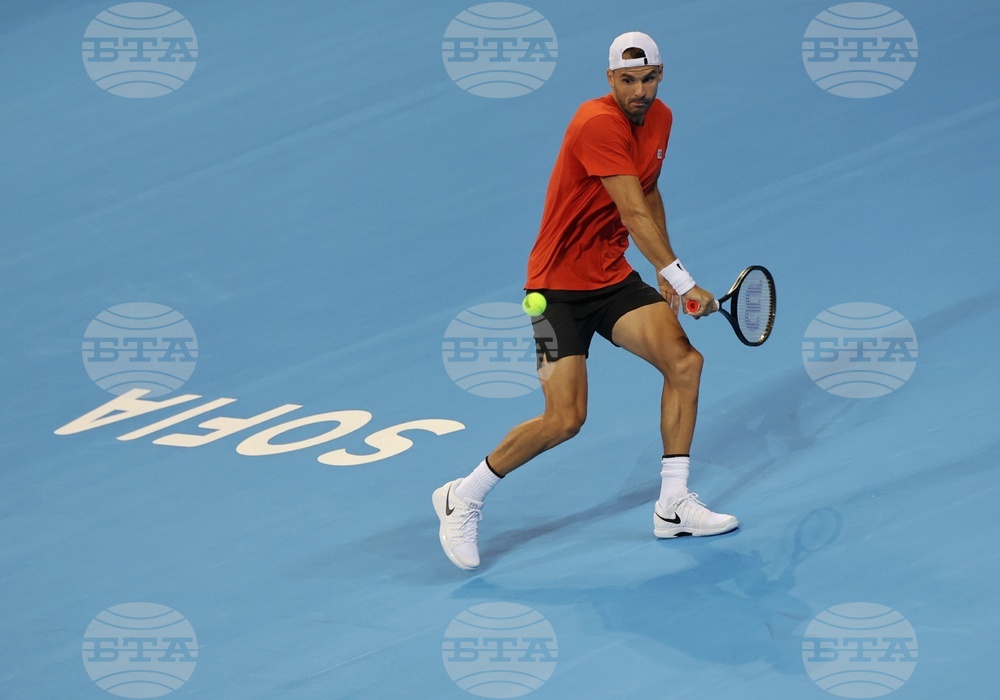 Григор Димитров - тренировка - Sofia Open 2022