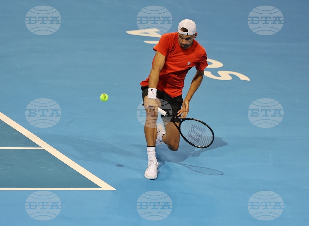 Григор Димитров - тренировка - Sofia Open 2022