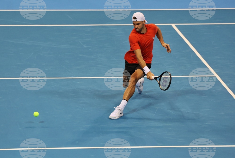 Григор Димитров - тренировка - Sofia Open 2022
