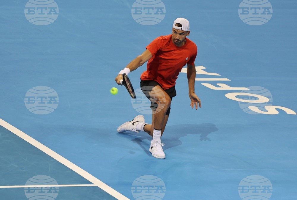 Григор Димитров - тренировка - Sofia Open 2022