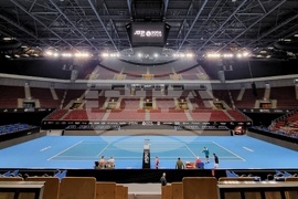 Григор Димитров - тренировка - Sofia Open 2022