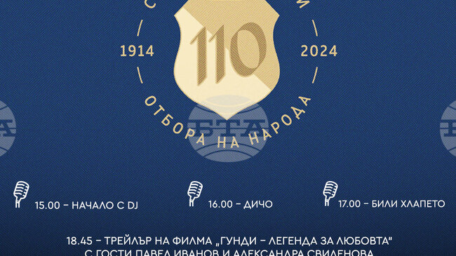 Levski Football Club Plans Grand Show for Its 110th Anniversary