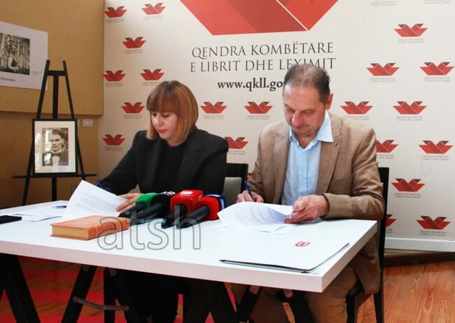 АТА: Националният център за книга и четене на Албания и Дружеството на писателите на Сърбия подписаха споразумение за сътрудничество
