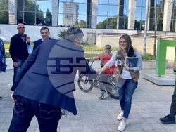 Снимка: Демократична България - Христо Иванов в Пазарджик