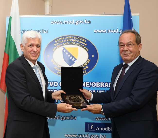 Министърът на отбраната Димитър Стоянов: България категорично подкрепя продължаването на операцията на ЕС  „Алтеа“ в Босна и Херцеговина