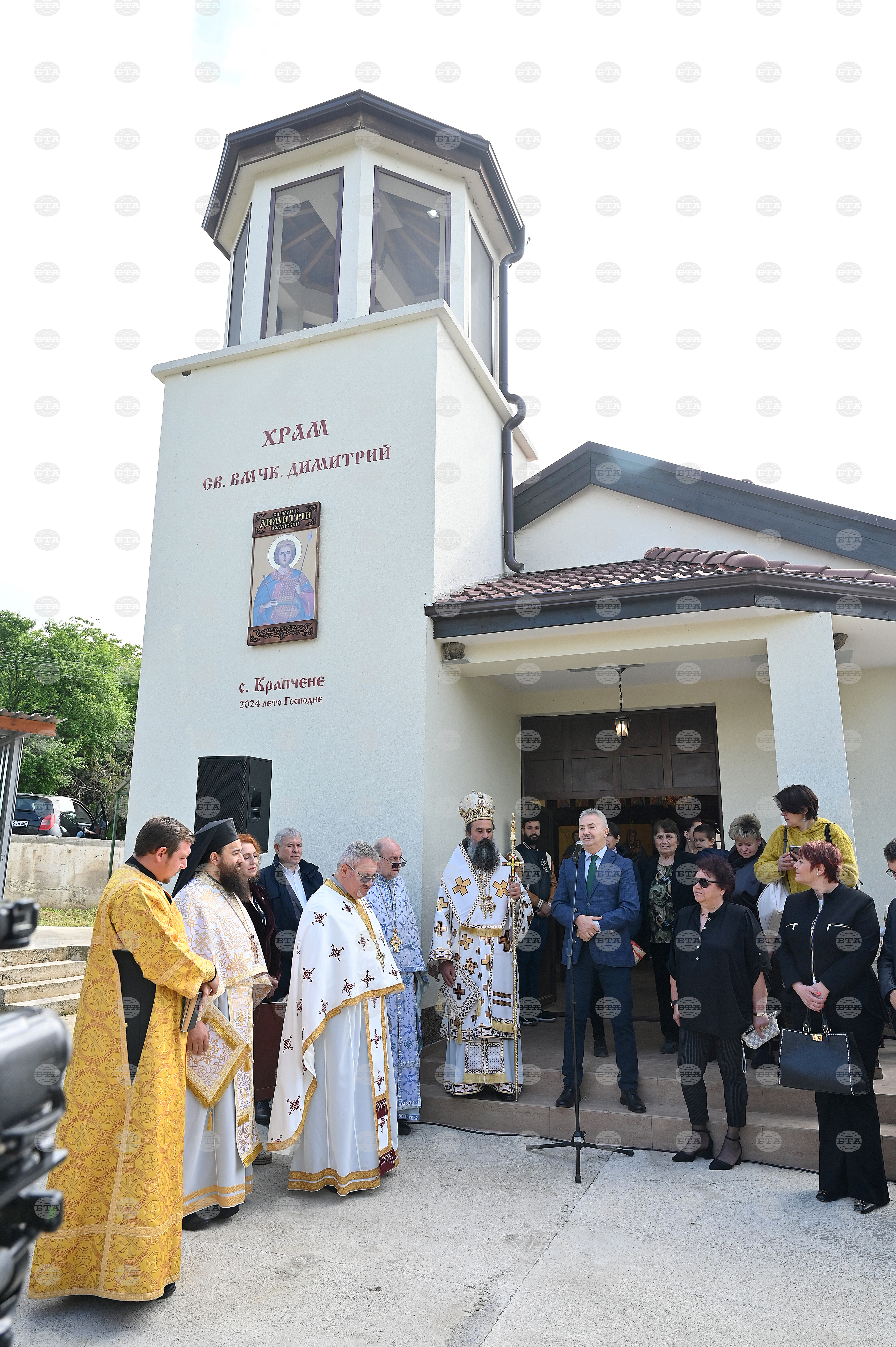 Монтана - село - храм - откриване