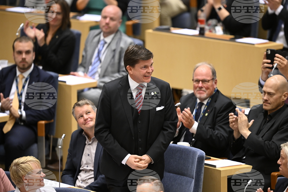 В шведския парламент ще има гласуване за предложеното правителство в понеделник