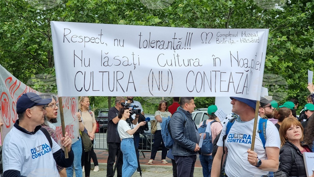 Румъния - служители от общински музеи - протест