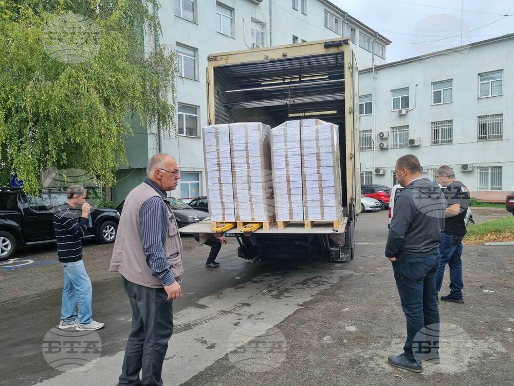 Хартиените бюлетини за вота на 2 октомври пристигнаха днес в област Търговище