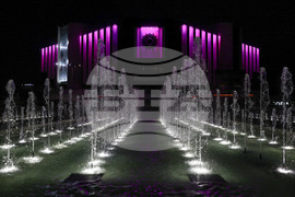 НДК - фасада - осветление - глобална инициатива - чревни заболявания