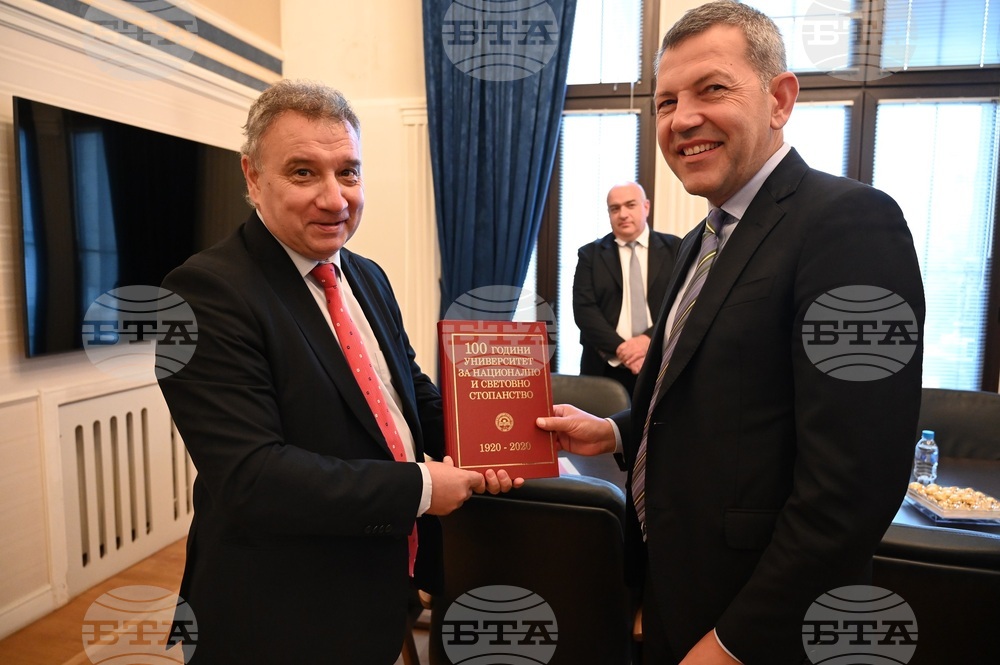 Министърът на електронното управление Георги Тодоров и ректорът на УНСС проф. д-р Димитър Димитров обсъдиха създаване на Академия по електронно управление