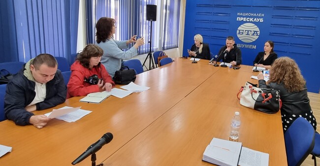 Пресконференция на журналиста Симон Милков по повод катастрофата до Томбул джамия в Шумен в края на 2022 г.