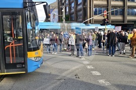 Протест срещу промените в движението в центъра на София