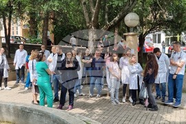 Република Северна Македония - лекари-специализанти - протест