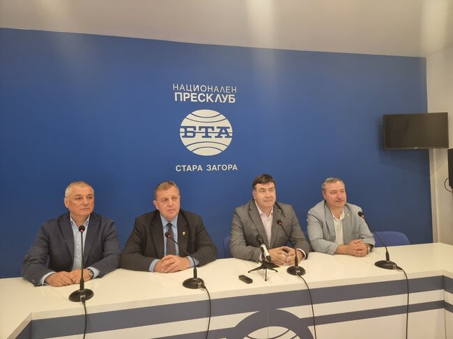 Пресконференция на председателя на БМРО-БНД Красимир Каракачанов в Стара Загора
