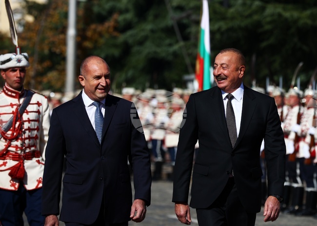 Румен Радев - Илхам Алиев - официално посрещане