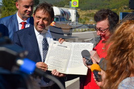 Симитли - автомагистрала „Струма“ - участък - откриване